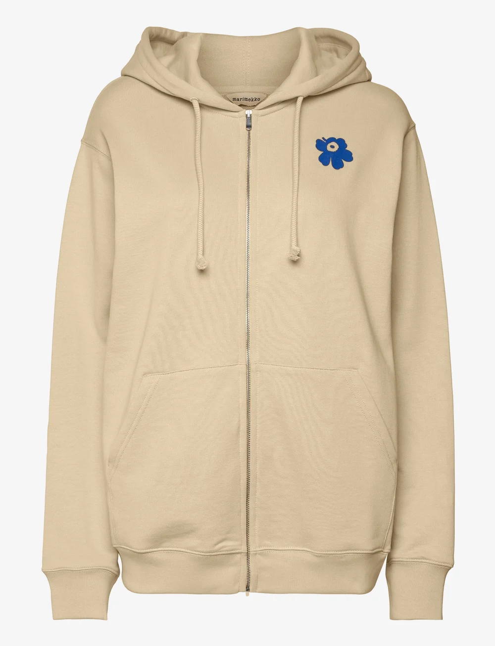 Marimekko - FRAKTAALI UNIKKO PLACEMENT - hoodies - beige, dark blue - 1