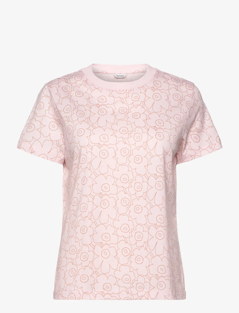 【marimekko】Heleys Piirto Unikko Tシャツ/ Light Pink mam093802_clightpinklightbrown