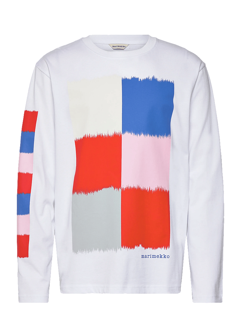 Marimekko - BIITTI OSTJAKKI PLACEMENT - långärmade toppar - white, red, blue - 0