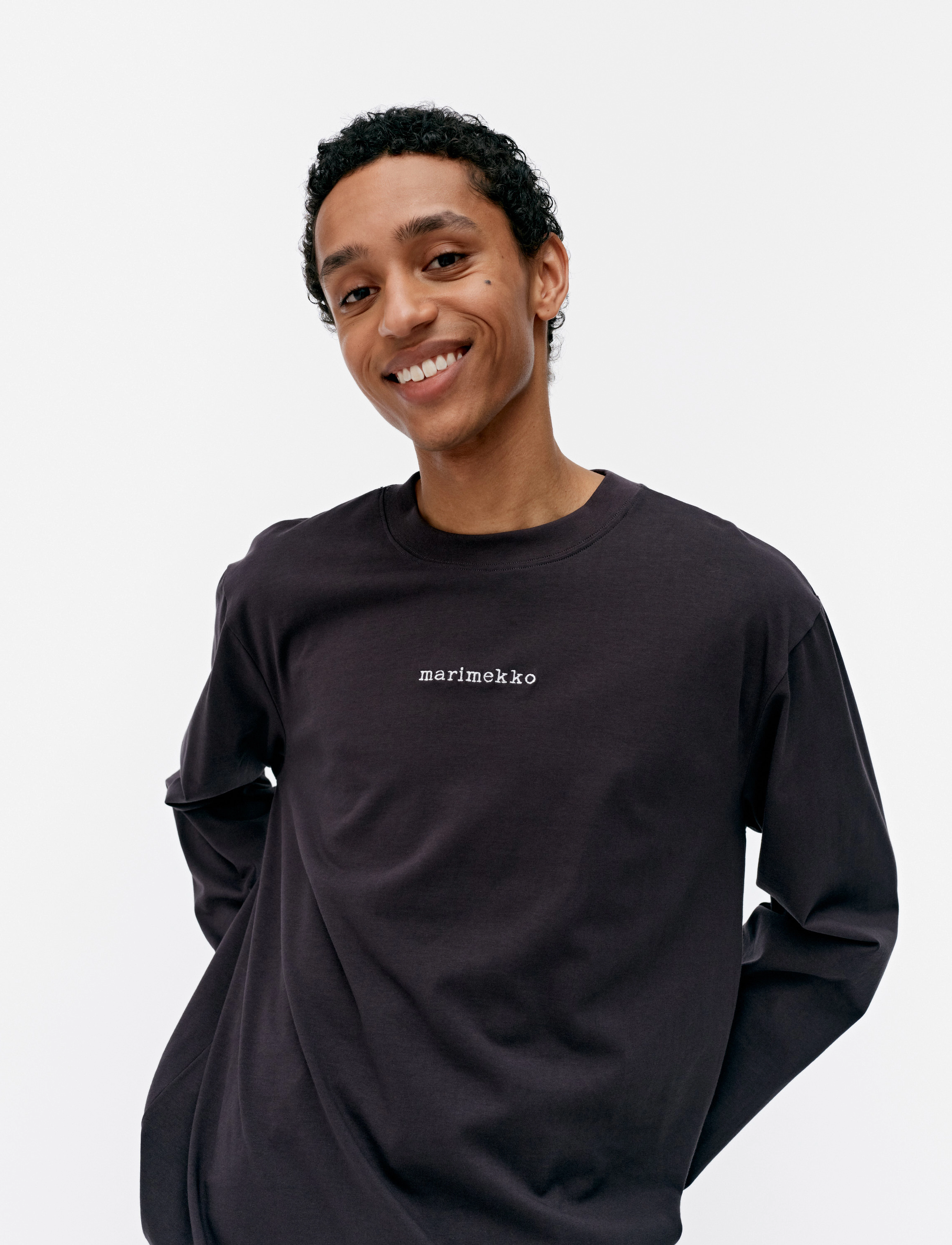 Marimekko - BIITTI LOGO PLACEMENT - dark grey, off white - 4