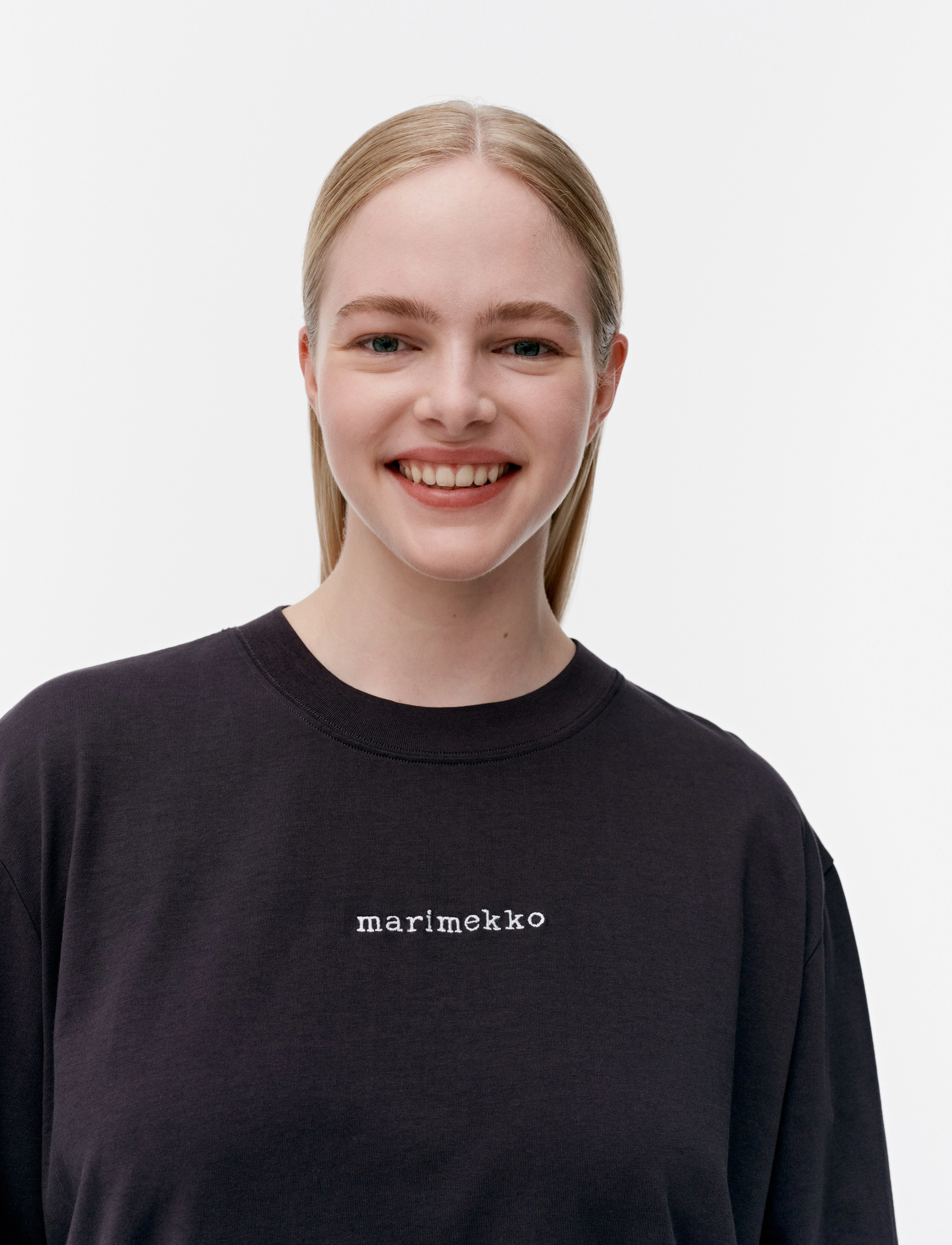 Marimekko - BIITTI LOGO PLACEMENT - dark grey, off white - 5
