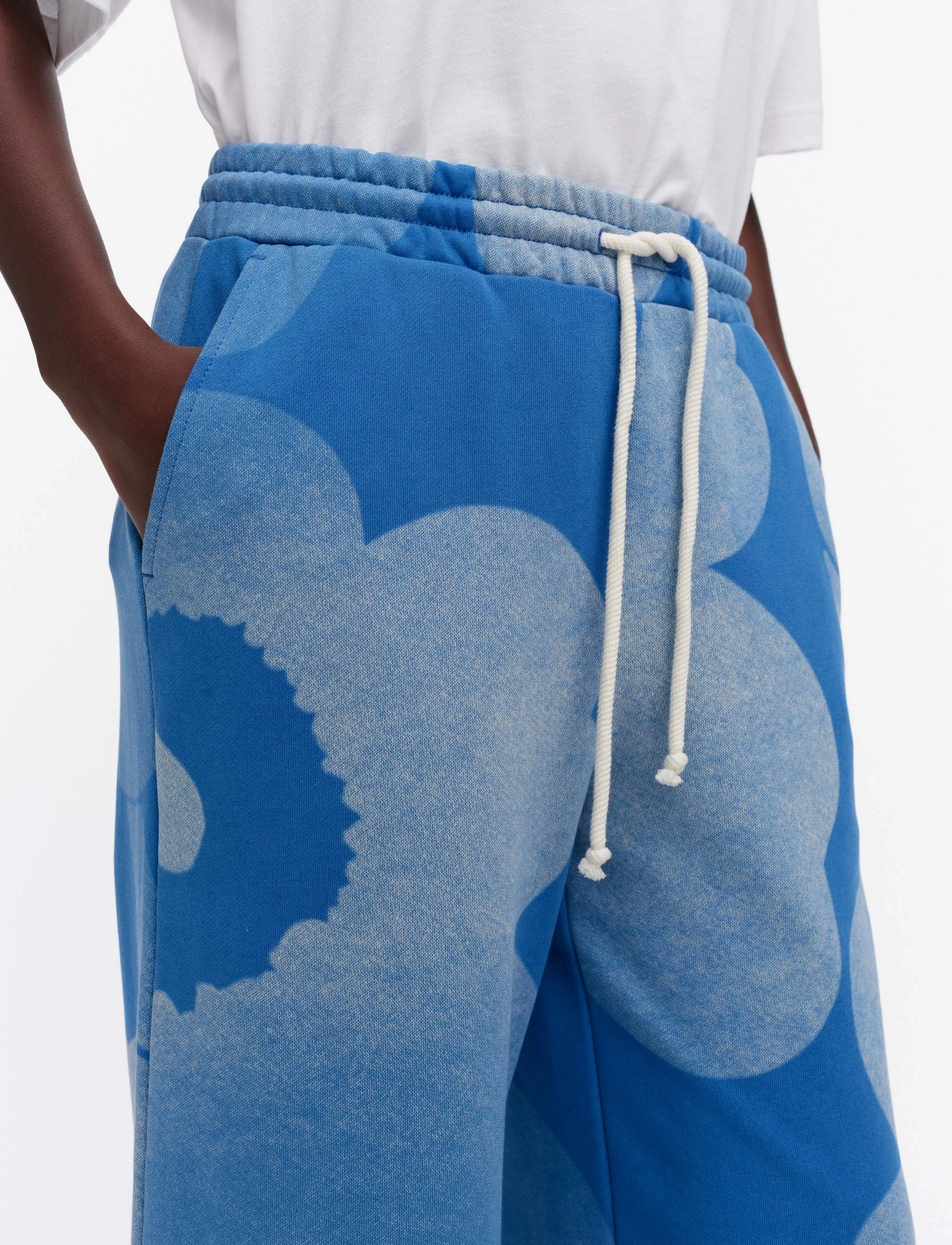 Marimekko - VARRET UNIKKO - hosen mit weitem bein - blue, off white - 4