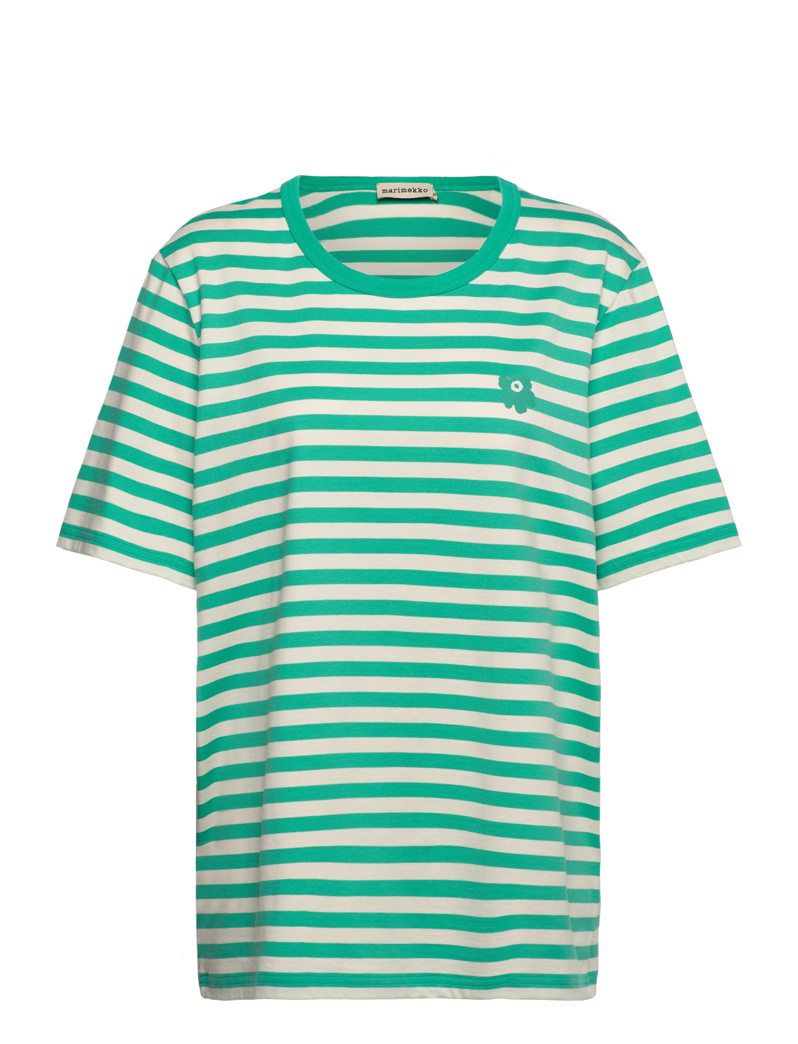 MARIMEKKO Tasaraita Unisex Unikko Ss Grün - S - Damen