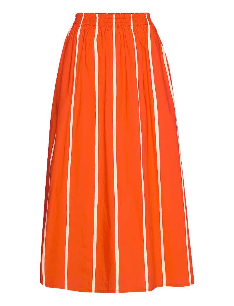 Marimekko - BUKLEE PUHVELI - midi-röcke - bright red, light yellow - 1