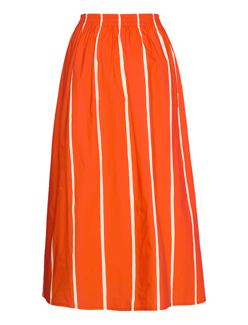 Marimekko - BUKLEE PUHVELI - midi-röcke - bright red, light yellow - 2