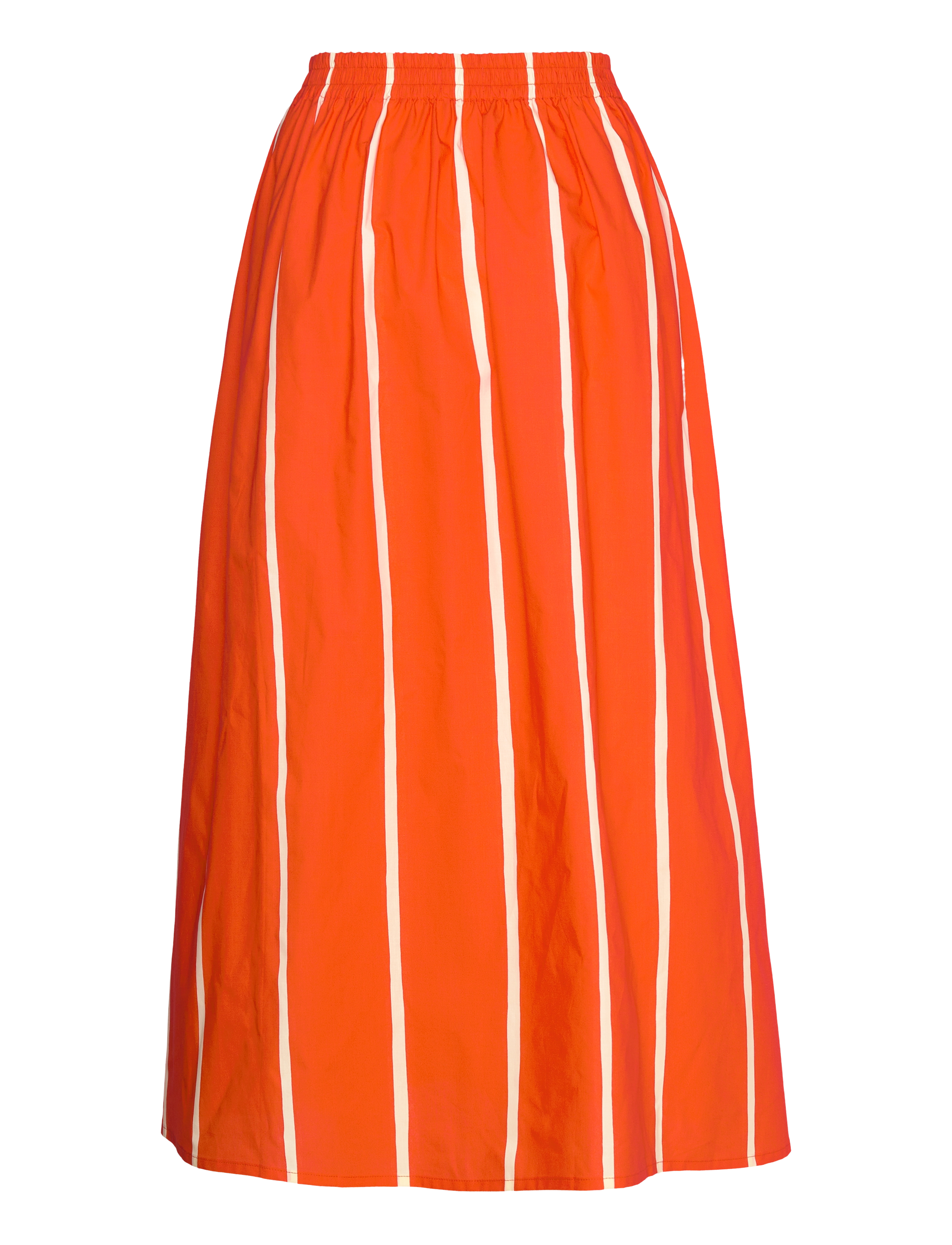 Marimekko - BUKLEE PUHVELI - midi-rokken - bright red, light yellow - 2