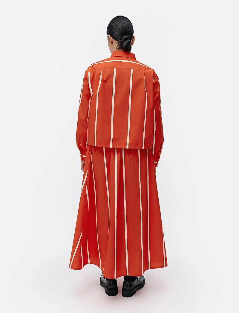 Marimekko - BUKLEE PUHVELI - midi-röcke - bright red, light yellow - 3