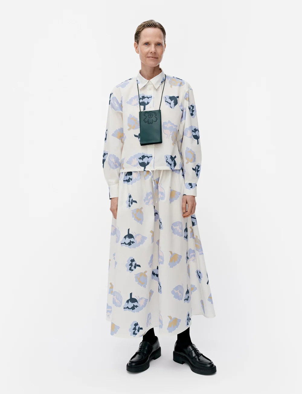Marimekko - RYPYTYS SUITSUKE - long-sleeved shirts - light blue, off white, rose - 0
