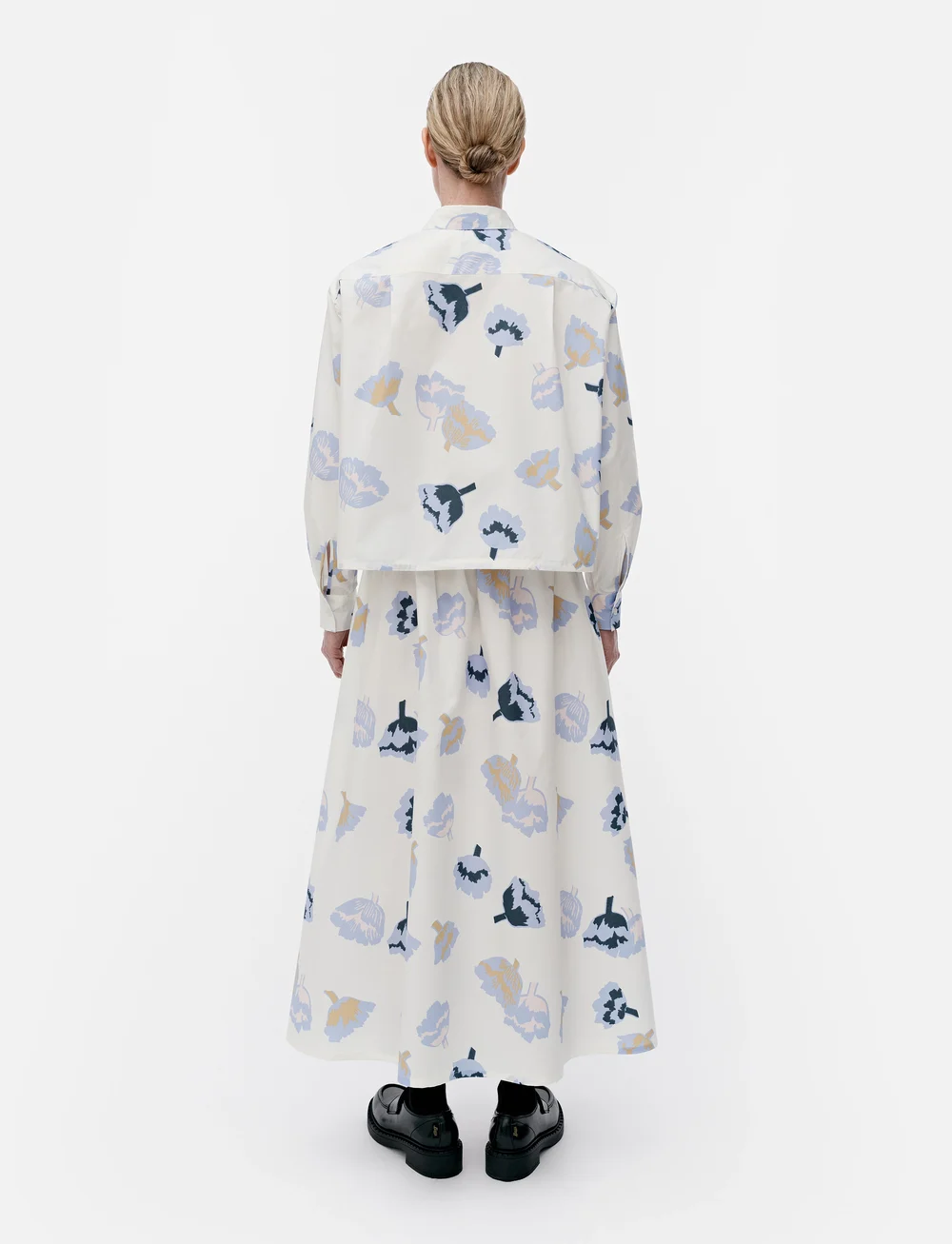 Marimekko - RYPYTYS SUITSUKE - long-sleeved shirts - light blue, off white, rose - 3