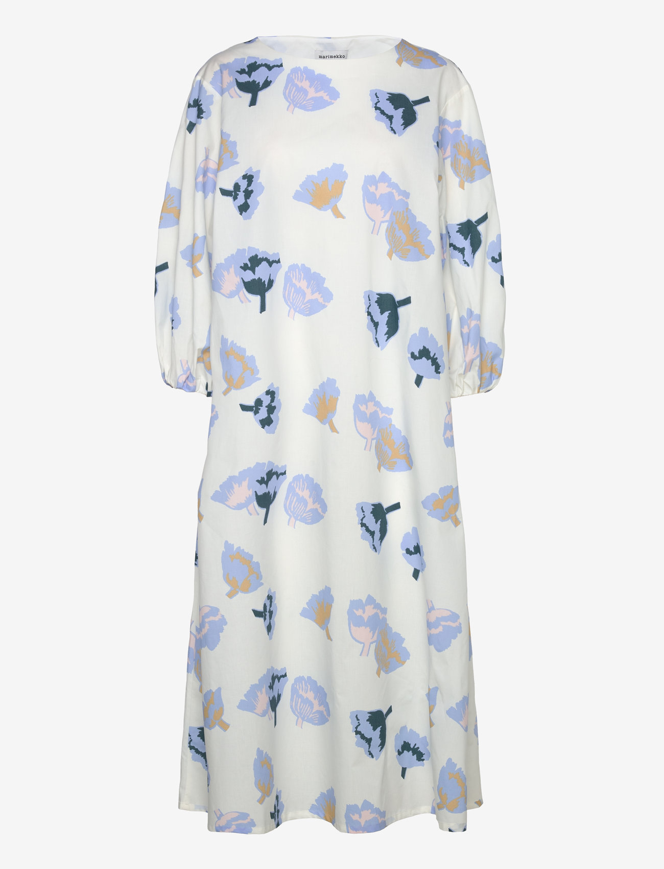 Marimekko - BLOMMA SUITSUKE - midi kjoler - light blue, off white, rose - 2