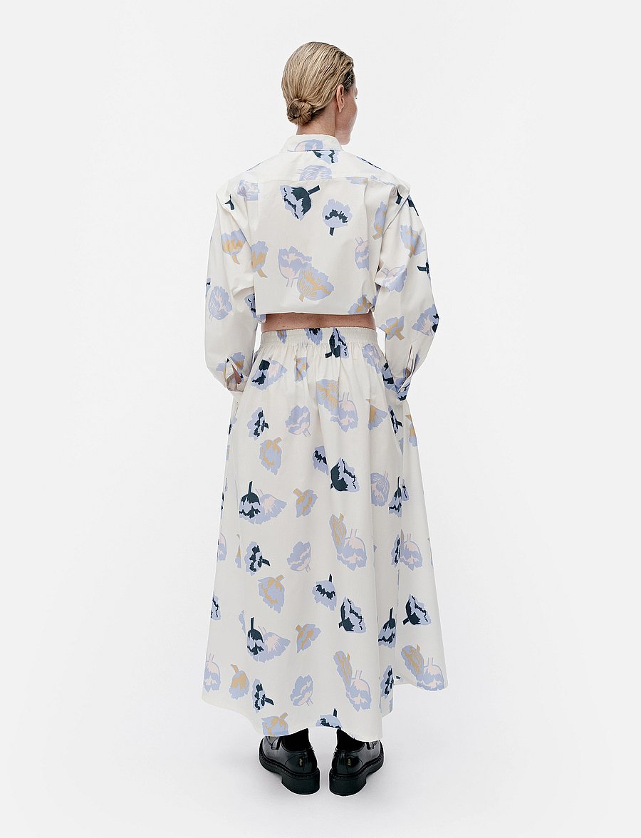 Marimekko - BUKLEE SUITSUKE - midi-röcke - light blue, off white, rose - 3