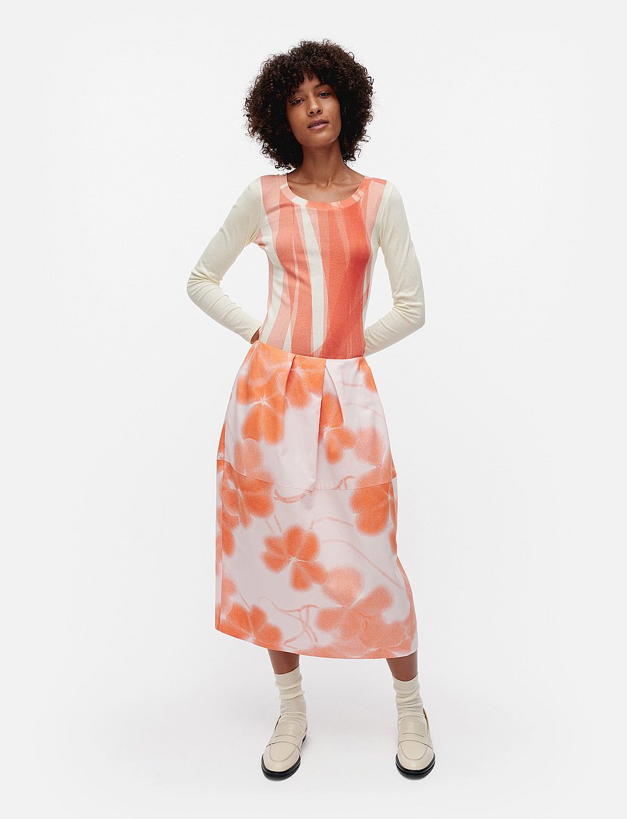 Marimekko - LEHTO KETUNLEIPÄ - midi nederdele - rose, orange - 0