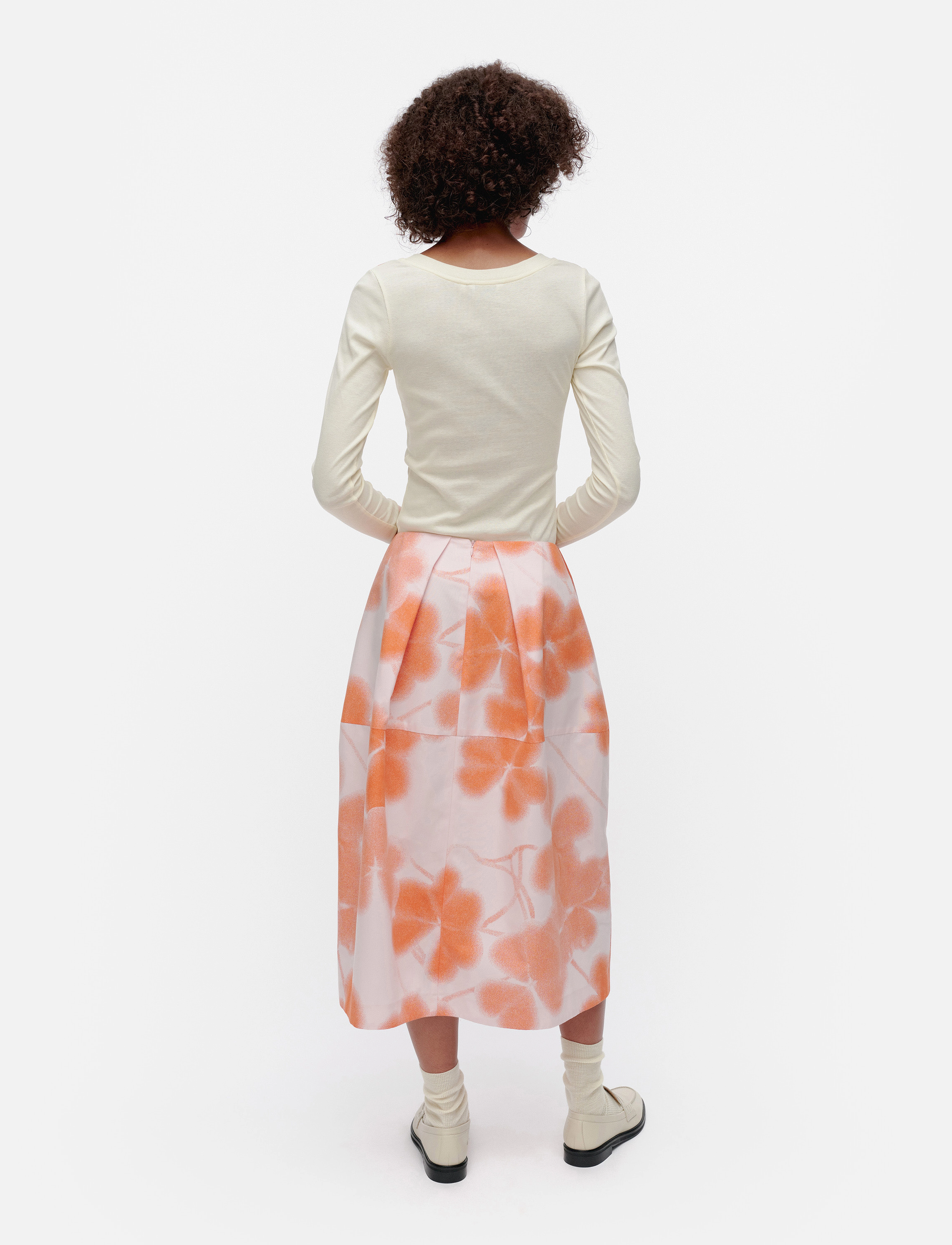 Marimekko - LEHTO KETUNLEIPÄ - midi svārki - rose, orange - 3
