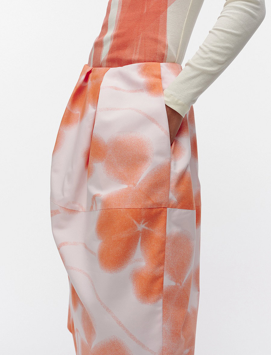 Marimekko - LEHTO KETUNLEIPÄ - midi nederdele - rose, orange - 4