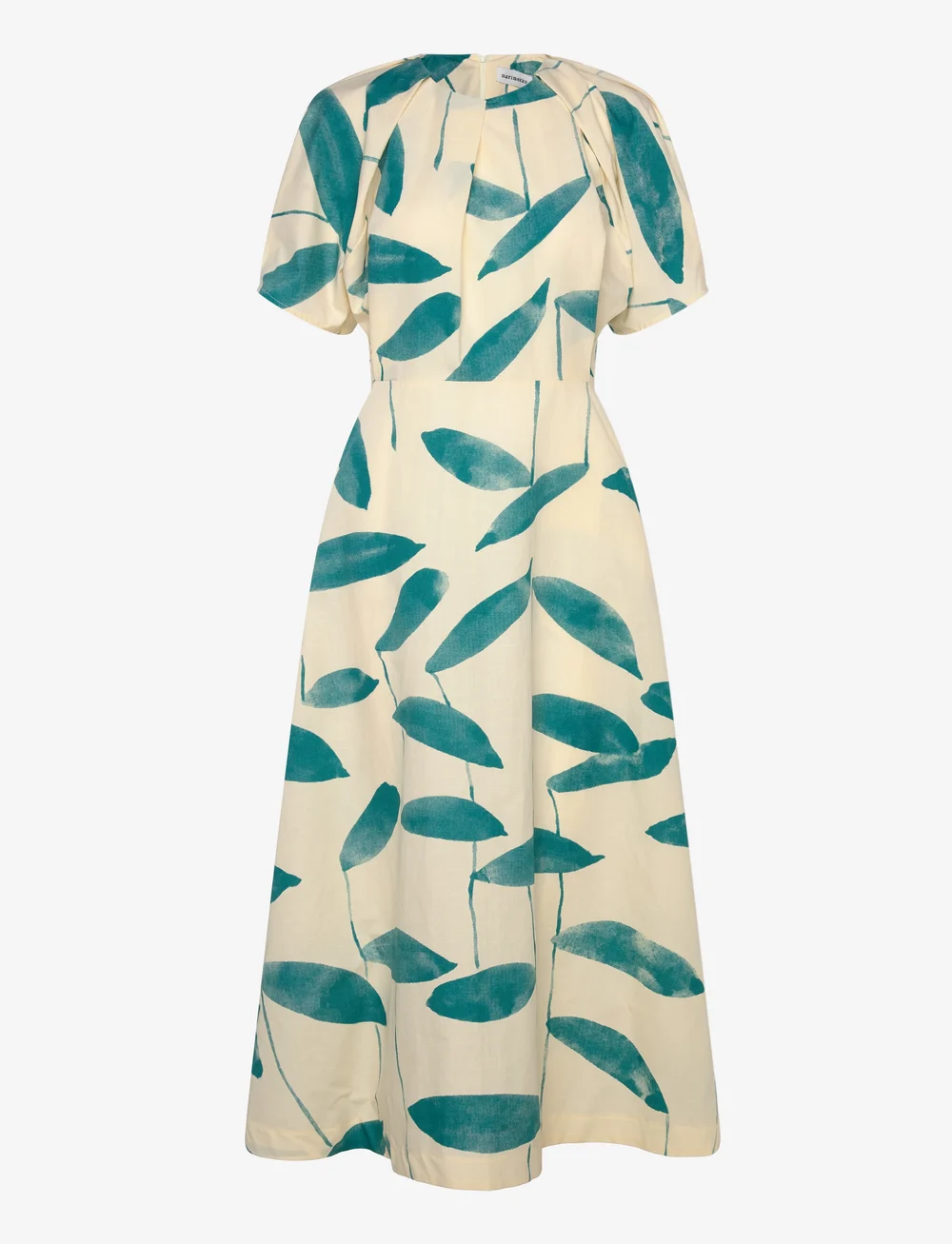 Marimekko - ANATOMIA PAJU - midikleider - light yellow, dark green - 1