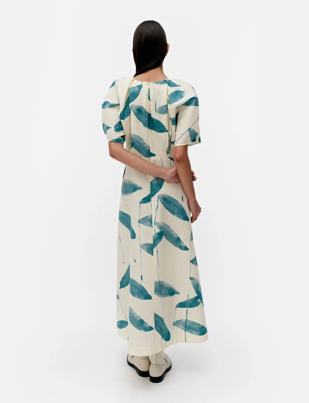 Marimekko - ANATOMIA PAJU - midikleider - light yellow, dark green - 3