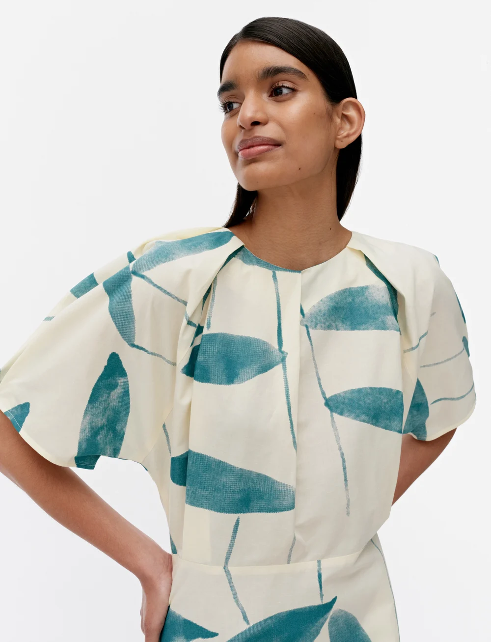Marimekko - ANATOMIA PAJU - midikleider - light yellow, dark green - 4