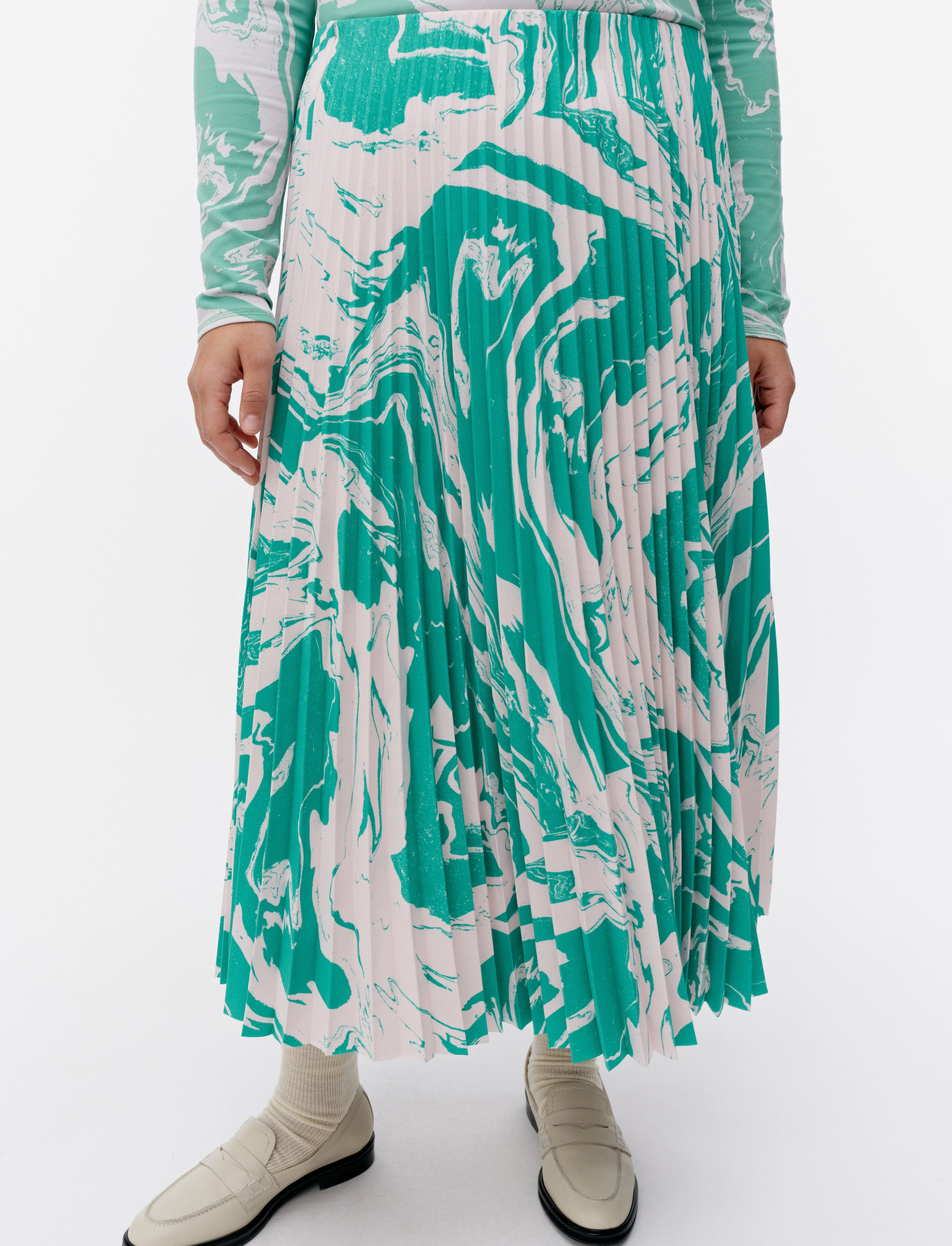 Marimekko - MYY MARRAS - midi-röcke - rose, mint green - 4