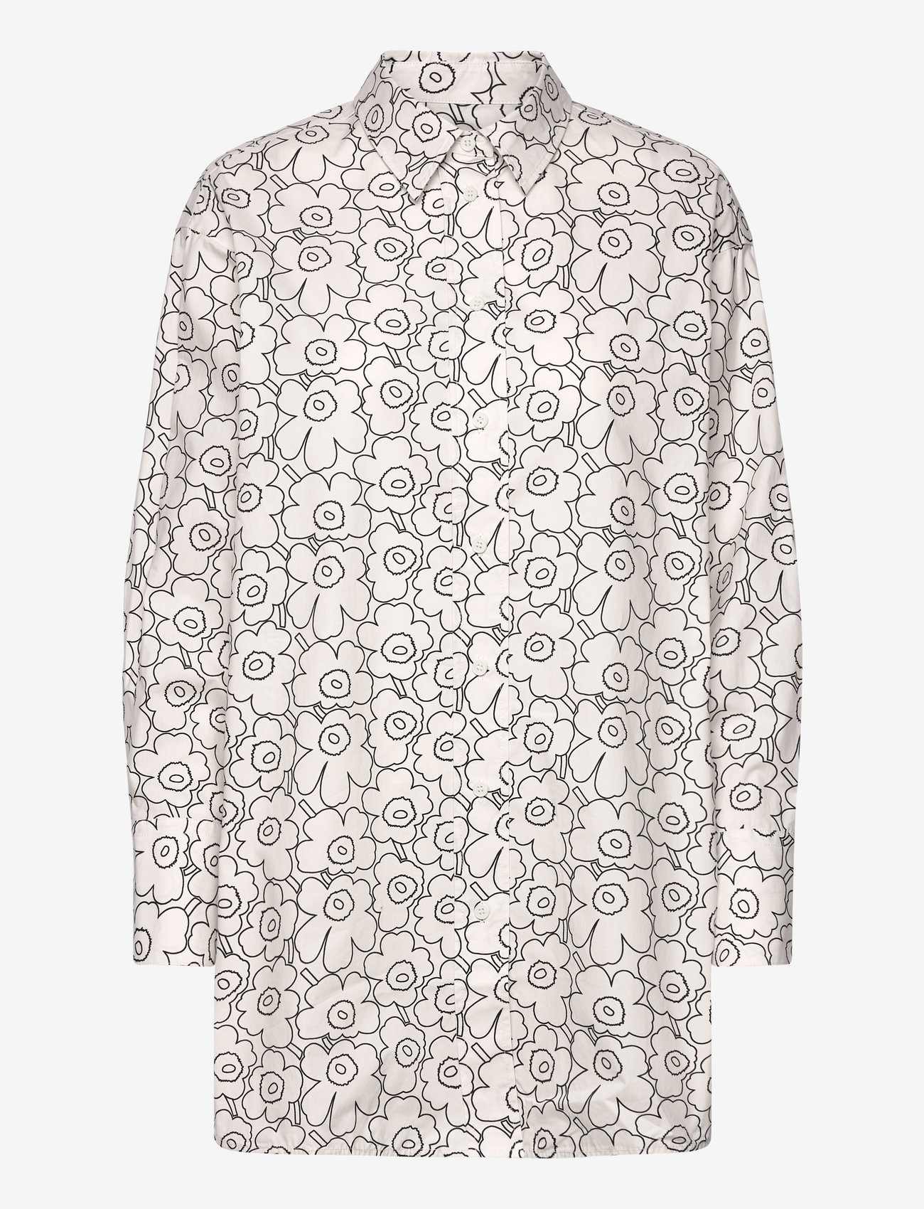 Marimekko - NILA PIIRTO UNIKKO - koszule z długimi rękawami - white, black - 1