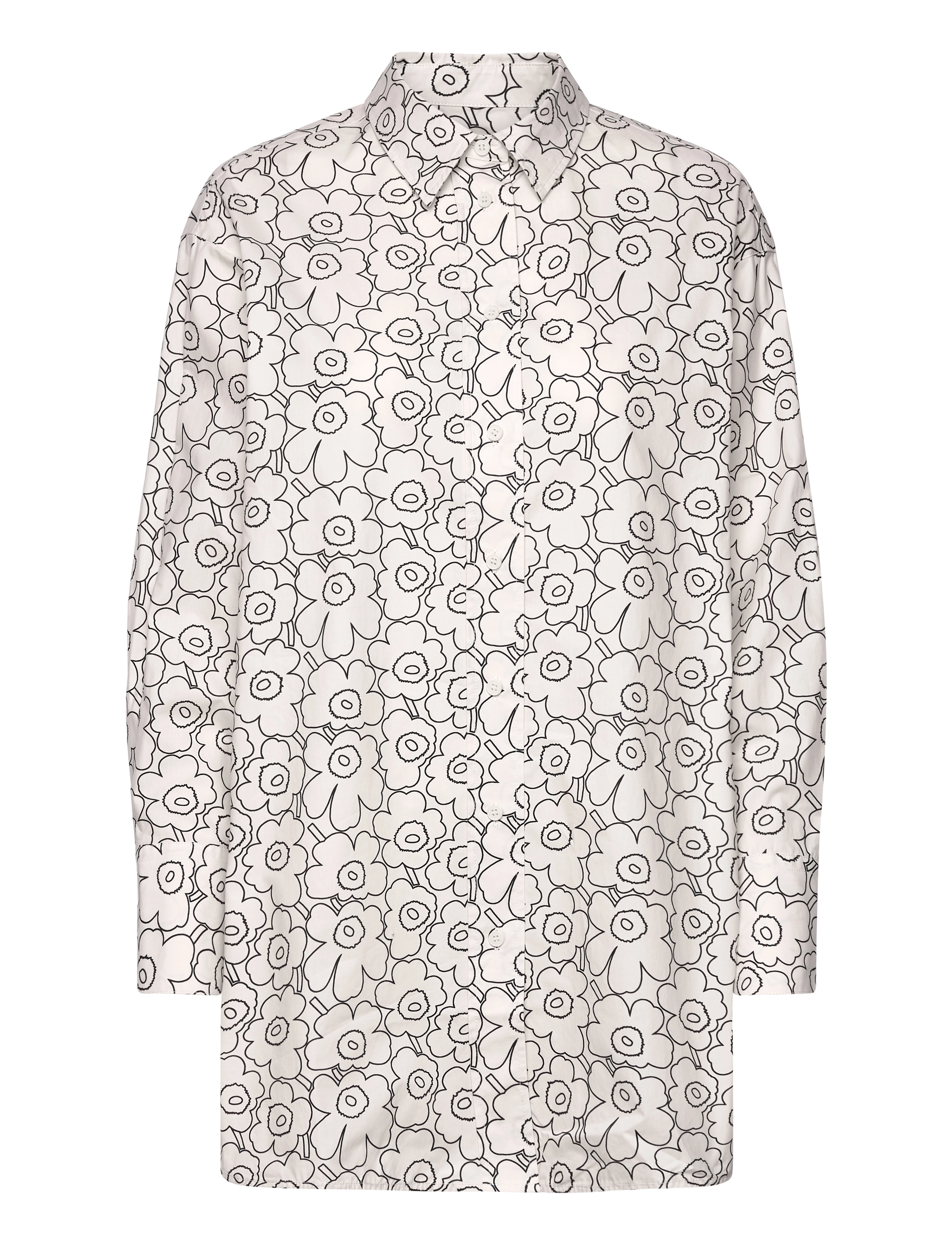 Marimekko NILA PIIRTO UNIKKO - Tøj - WHITE, BLACK / white
