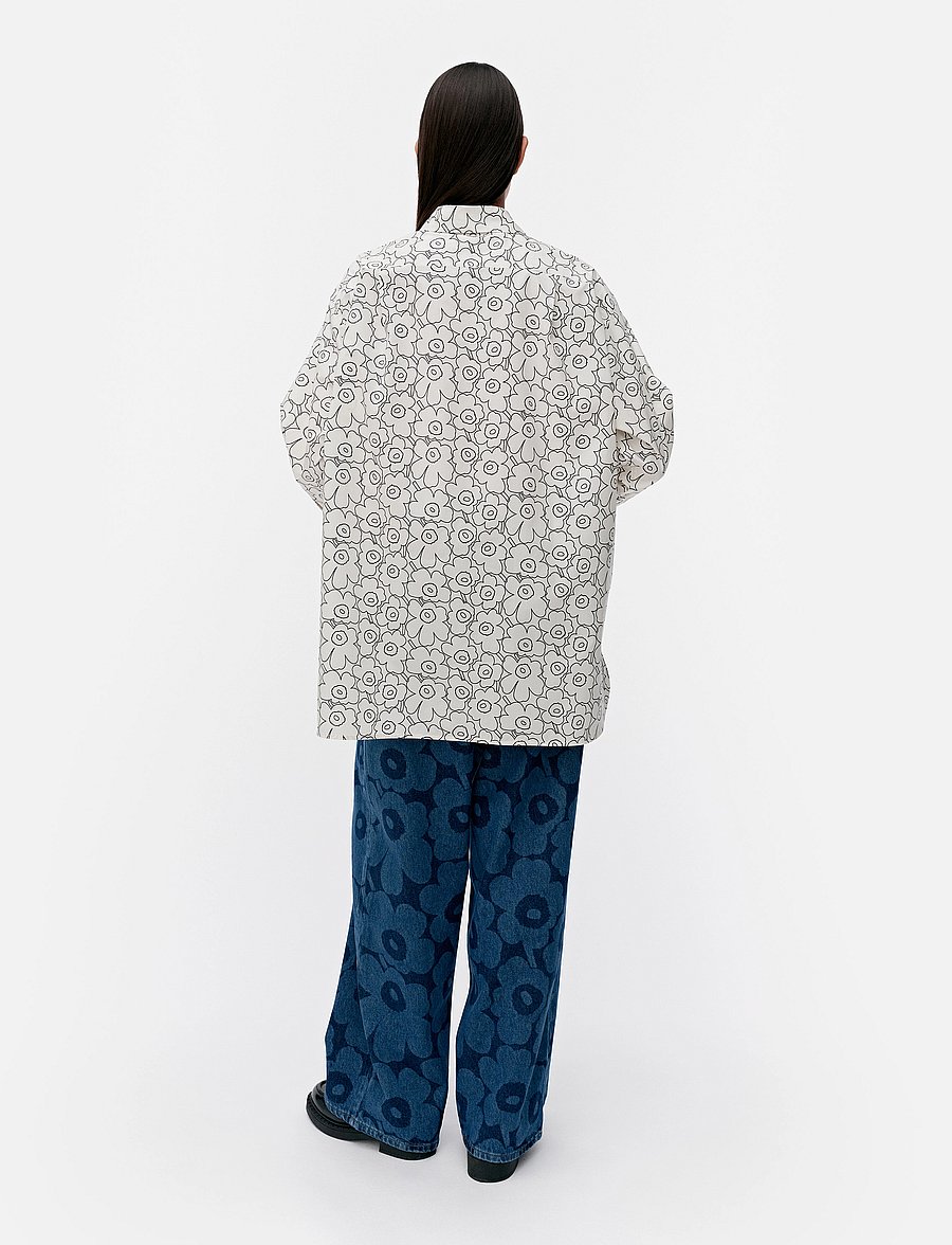 Marimekko - NILA PIIRTO UNIKKO - chemises à manches longues - white, black - 3