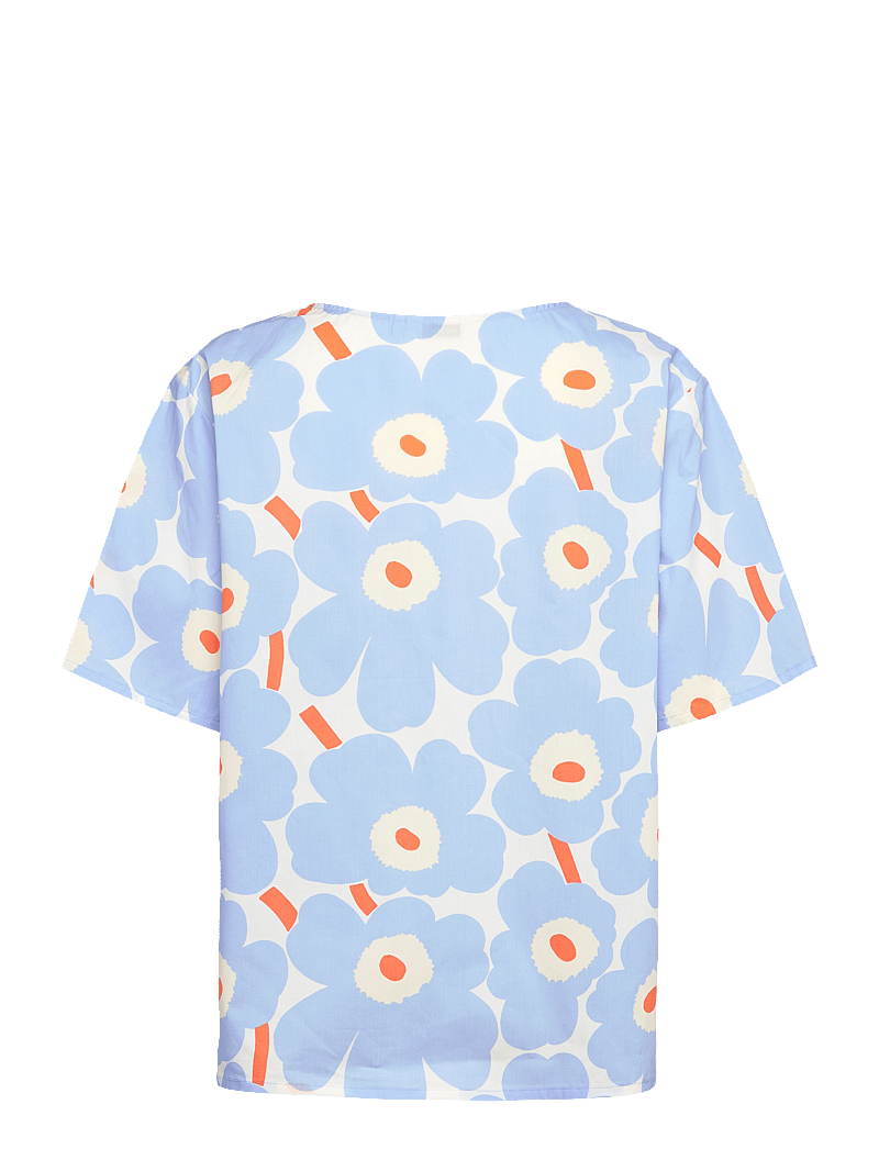 Marimekko - HARSO UNIKKO - t-shirty - light blue, orange, off white - 2