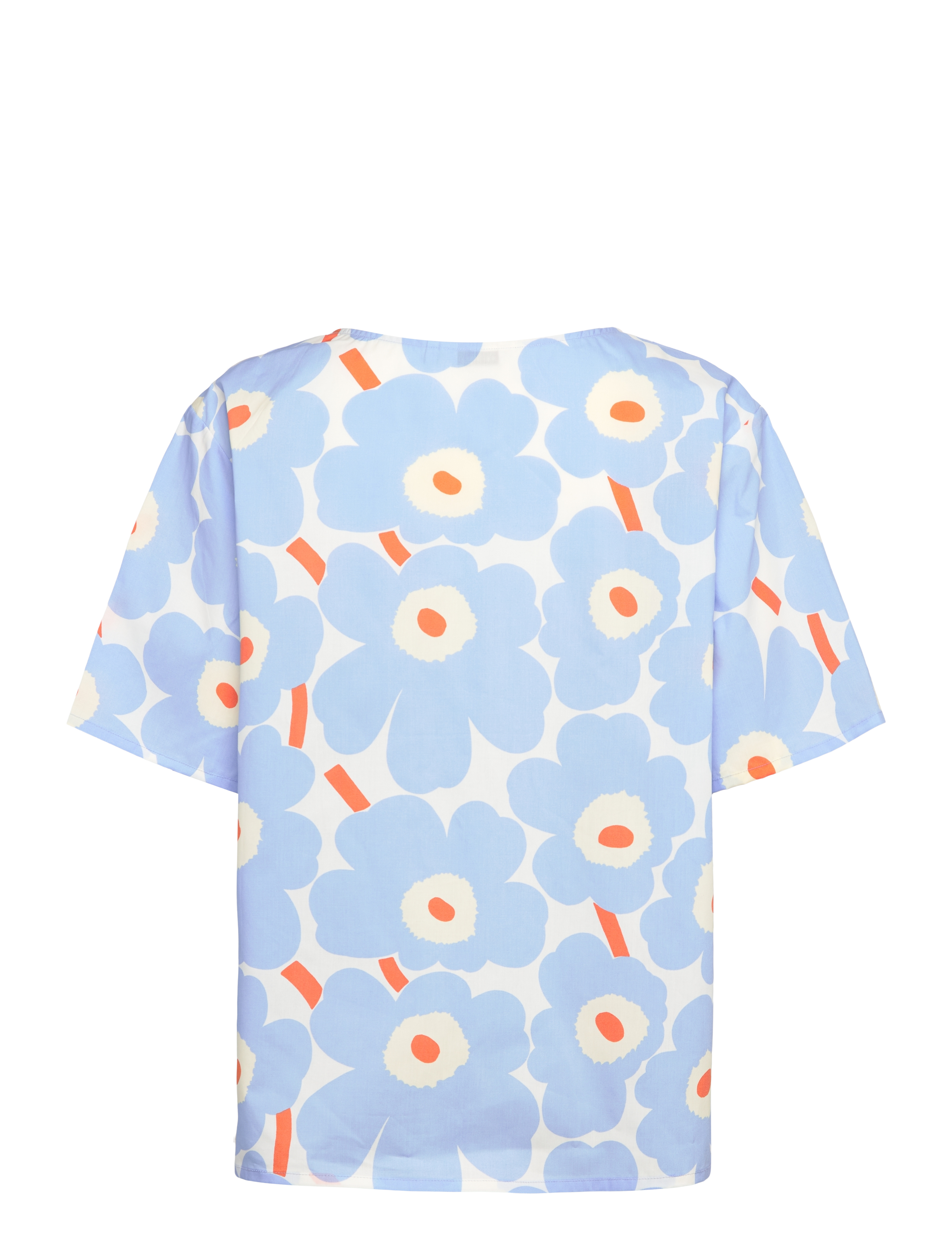 Marimekko - HARSO UNIKKO - t-paidat - light blue, orange, off white - 2