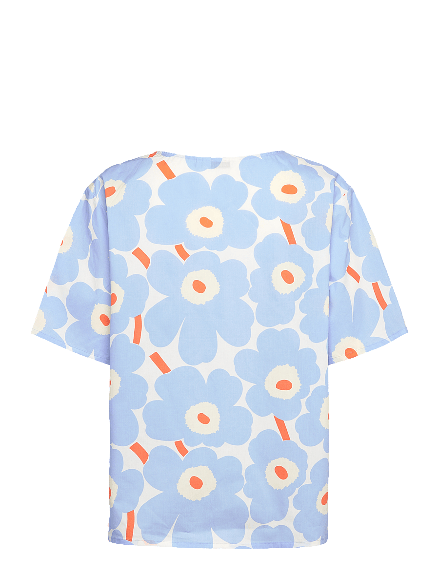 Marimekko - HARSO UNIKKO - t-shirty - light blue, orange, off white - 2