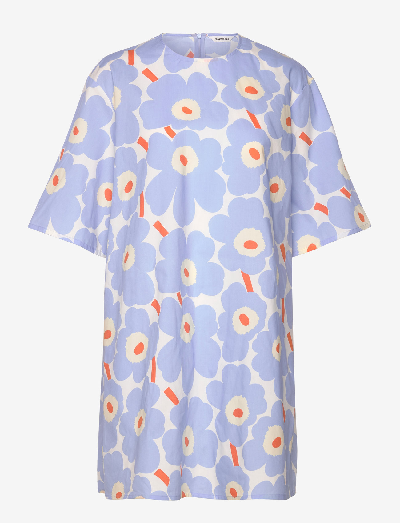 Marimekko - VOHVELI UNIKKO - sommerkleider - light blue, orange, off white - 1