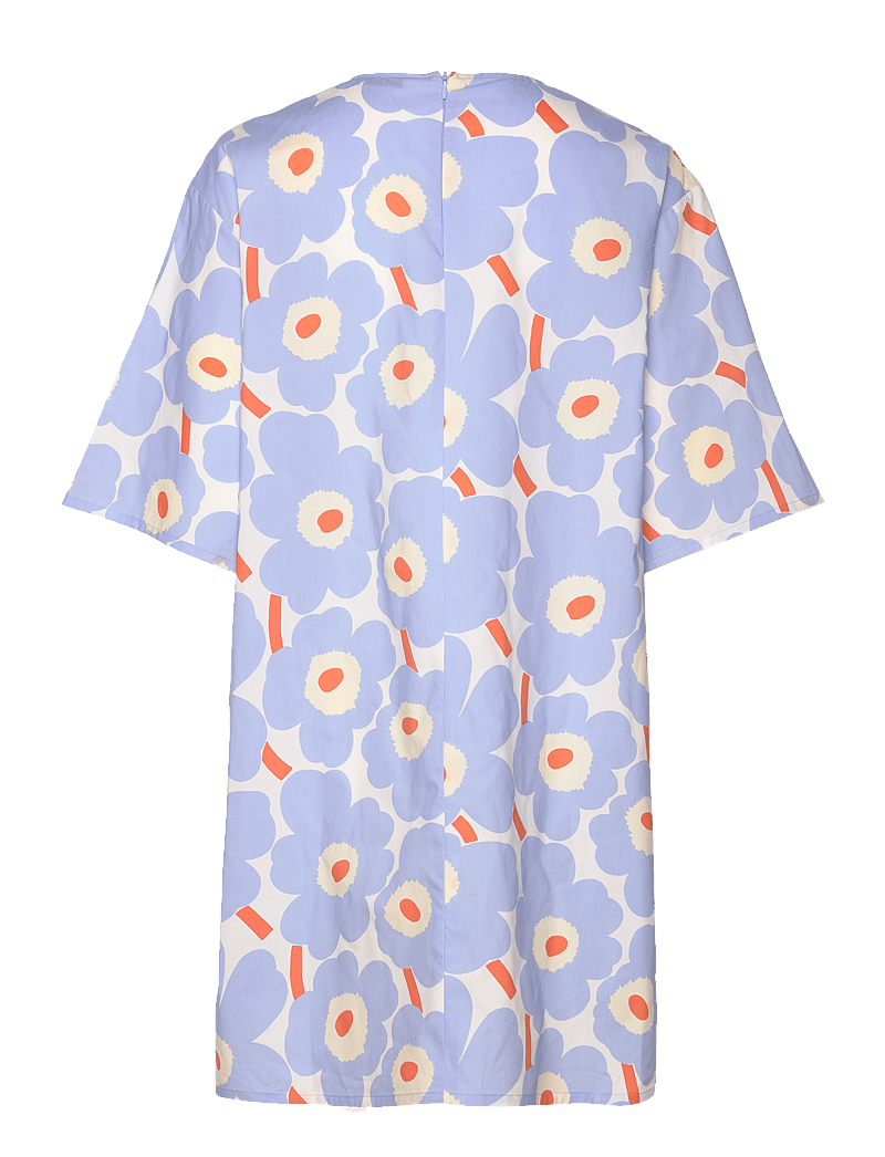 Marimekko - VOHVELI UNIKKO - sommerkleider - light blue, orange, off white - 2