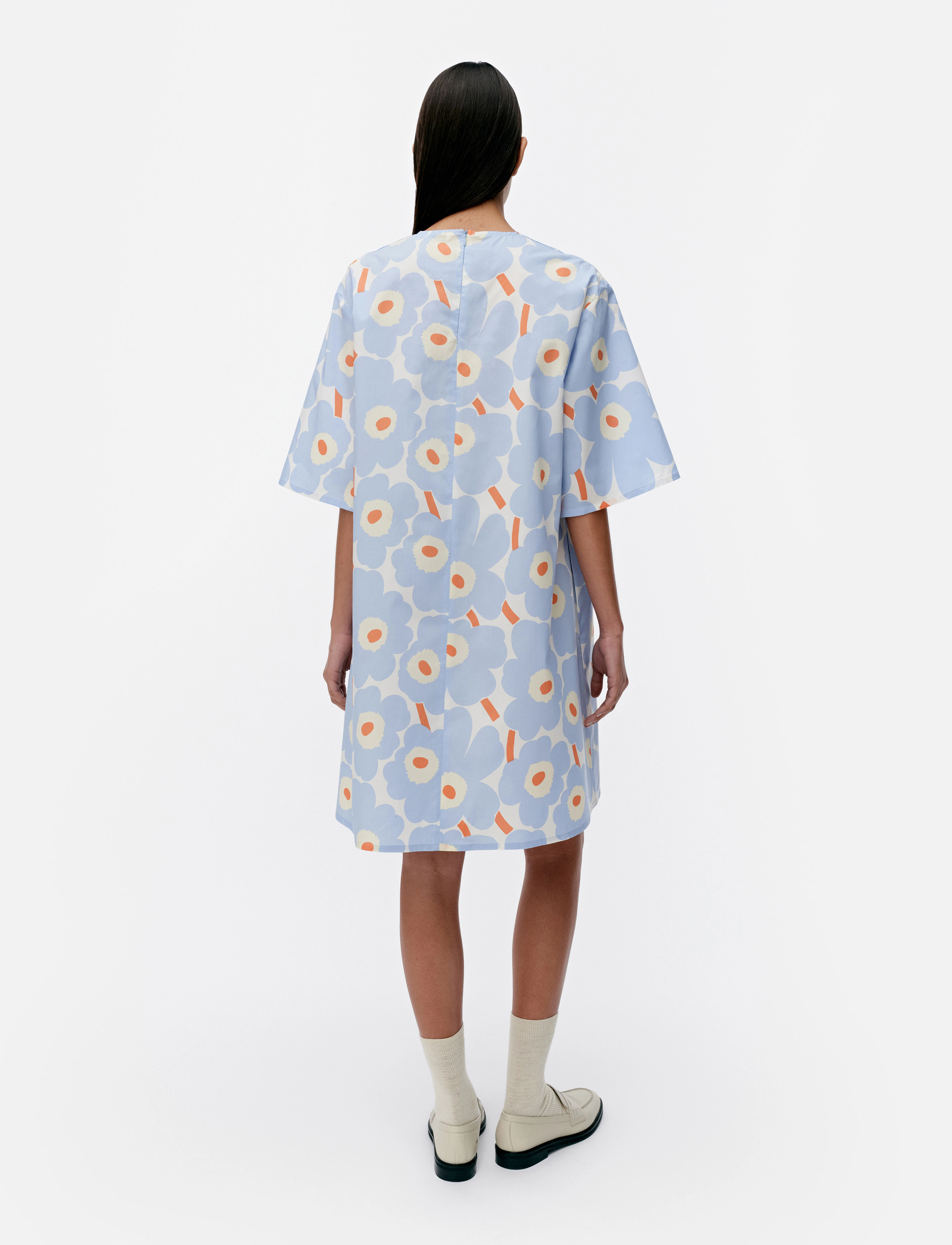 Marimekko - VOHVELI UNIKKO - light blue, orange, off white - 3