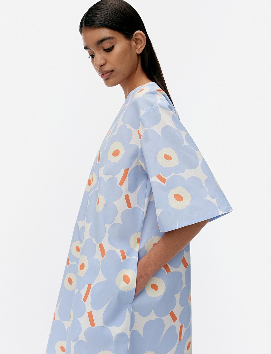 Marimekko - VOHVELI UNIKKO - light blue, orange, off white - 4