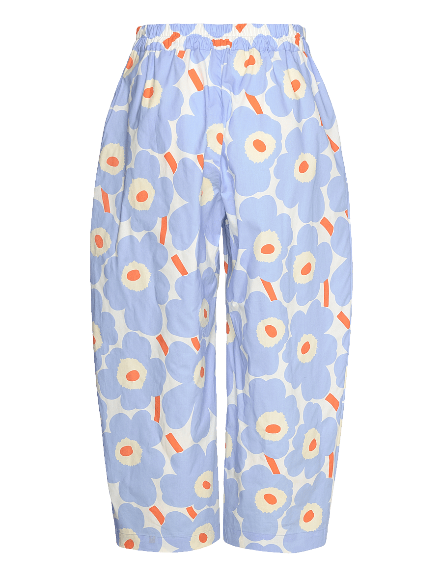 Marimekko - TUULLA UNIKKO - hosen mit geradem bein - light blue, orange, off white - 2