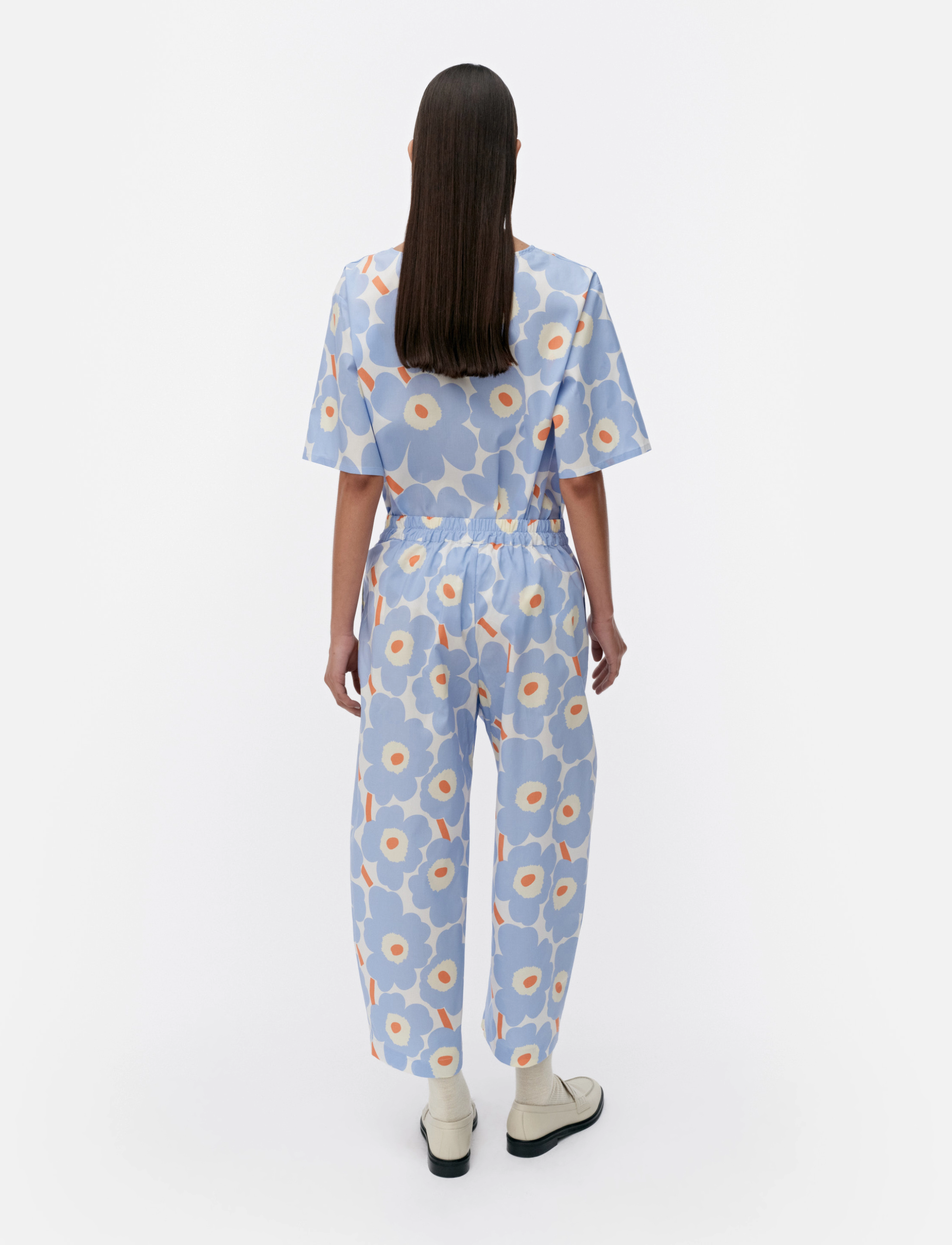 Marimekko - TUULLA UNIKKO - kvinner - light blue, orange, off white - 3