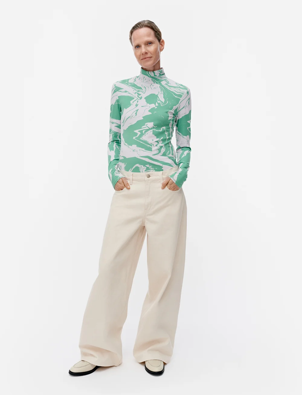 Marimekko - MARIDENIM LOOSE - laia säärega teksad - natural - 0