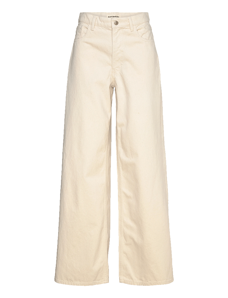Marimekko - MARIDENIM LOOSE L - hosen mit weitem bein - natural - 0