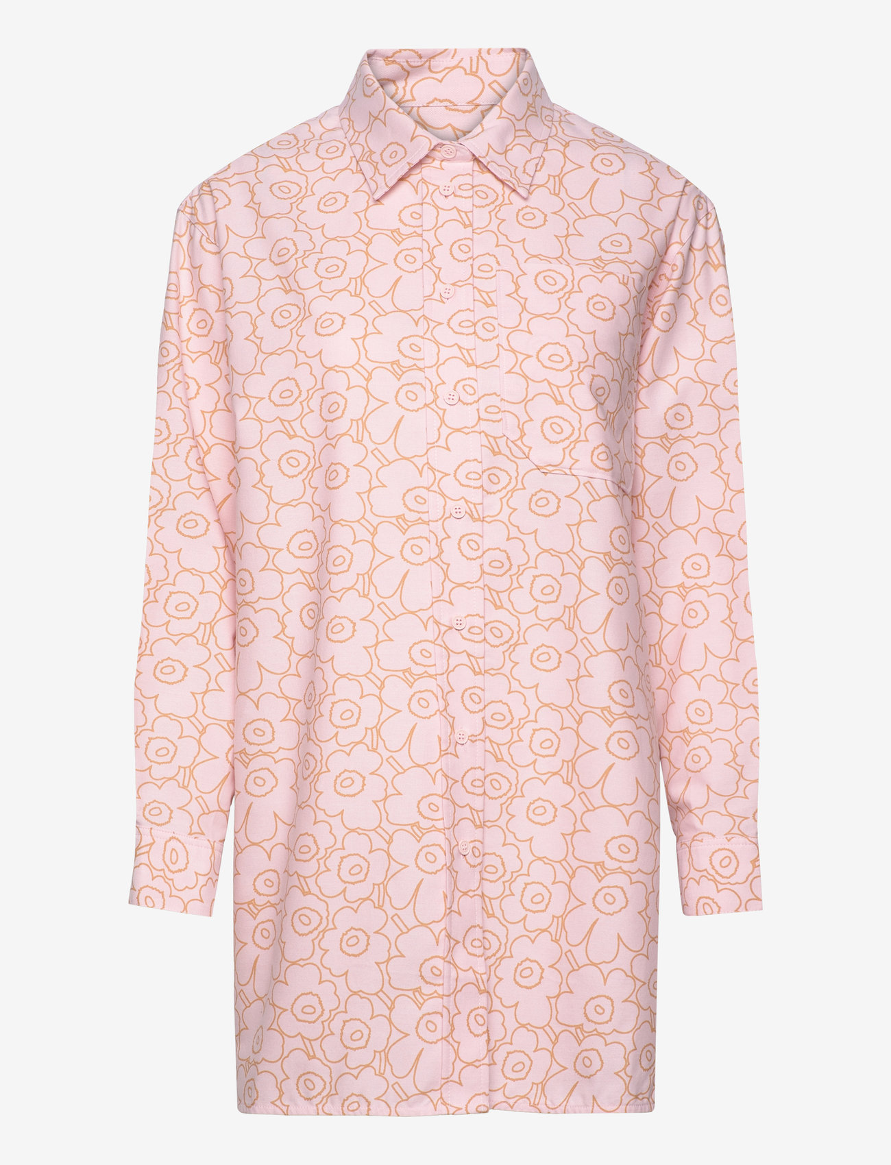 Marimekko - PROFIILI PIIRTO UNIKKO - pikkade varrukatega särgid - rose, light brown - 1