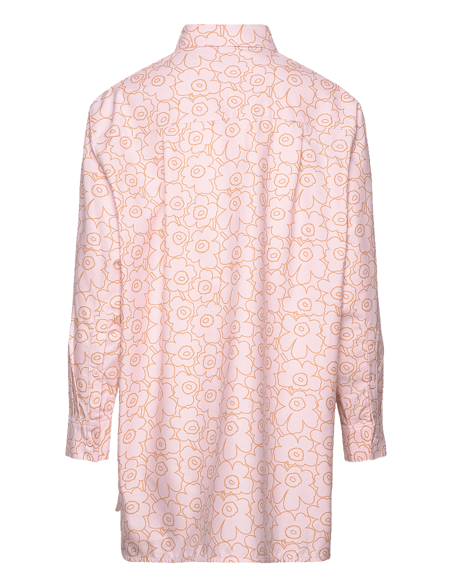 Marimekko - PROFIILI PIIRTO UNIKKO - langärmlige hemden - rose, light brown - 2