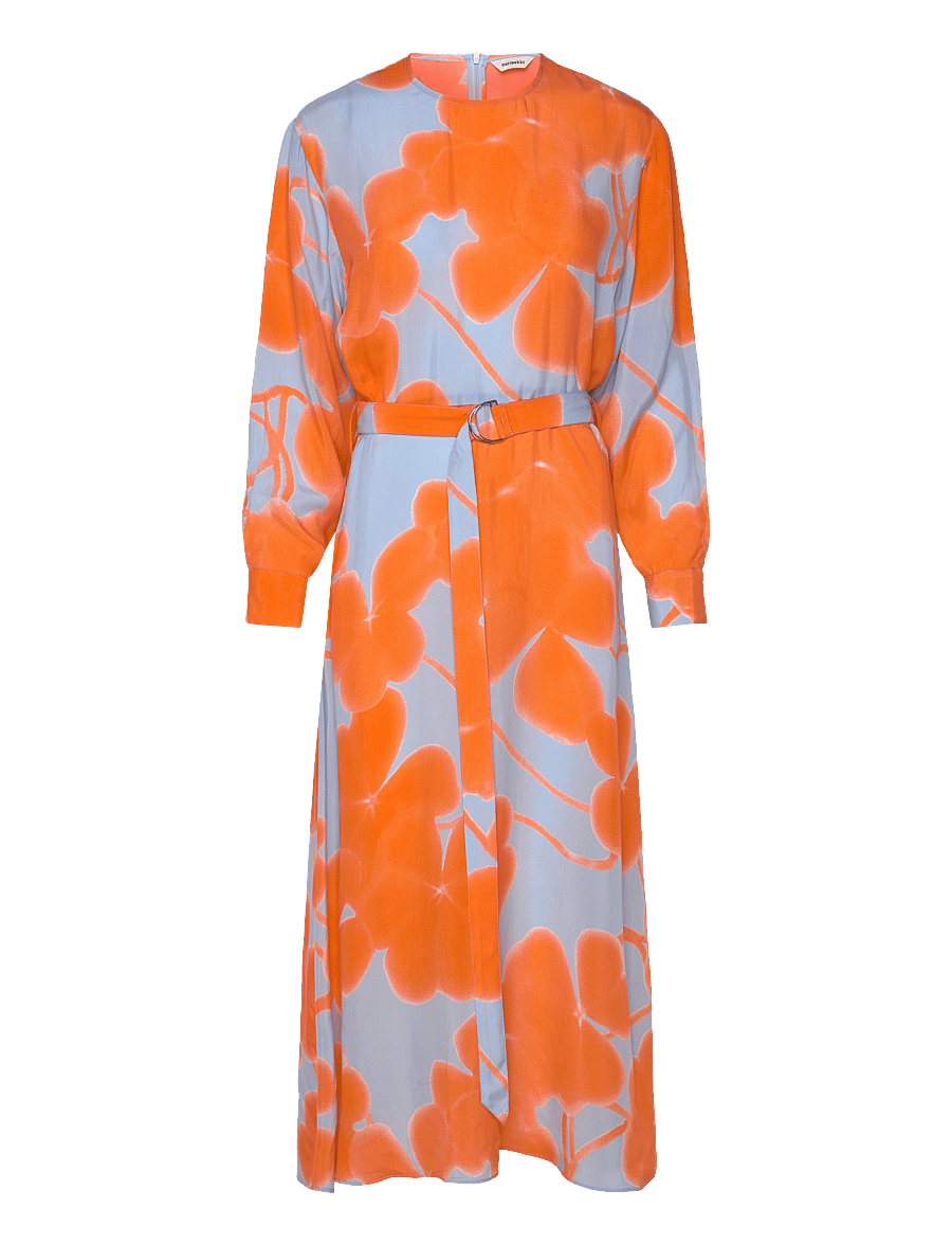 Marimekko - COMBU KETUNLEIPÄ - midiklänningar - light blue, orange, light pink - 1