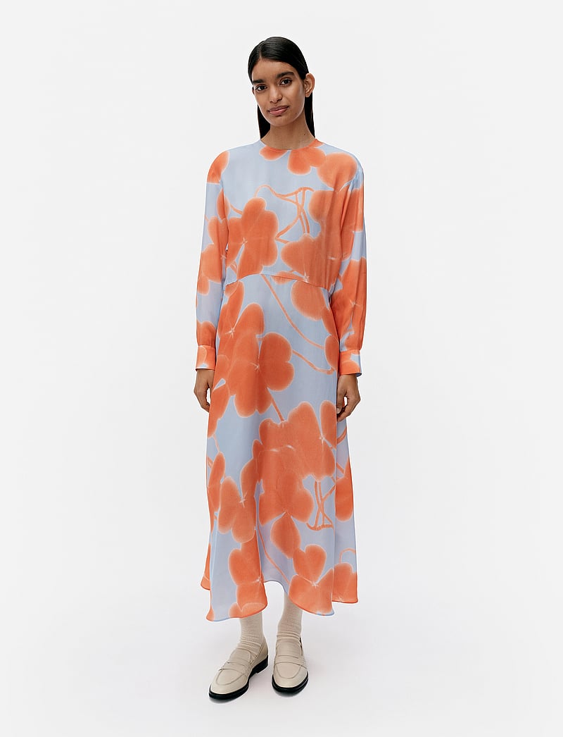 Marimekko - COMBU KETUNLEIPÄ - midikleider - light blue, orange, light pink - 3
