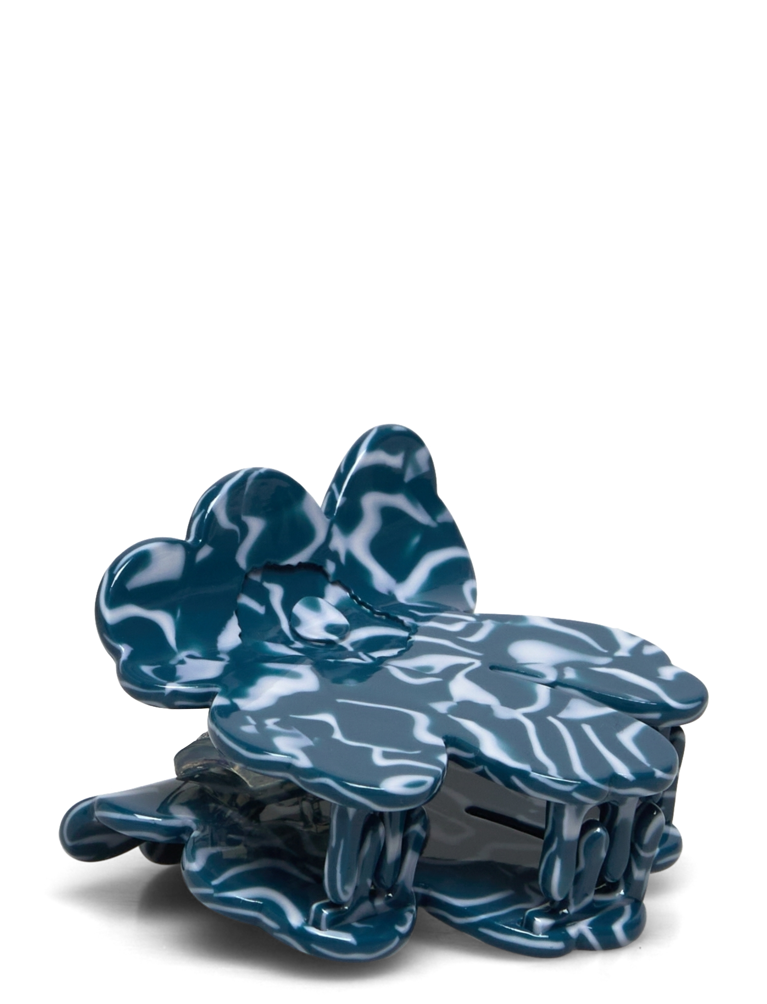 Marimekko - UNIKKO HAIR CLIP SMALL - blue white - 2