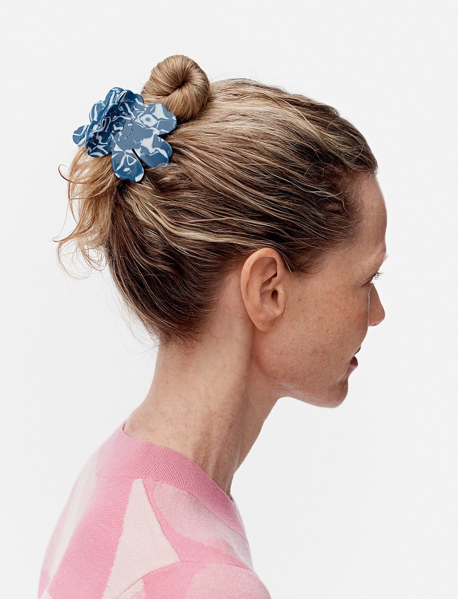 Marimekko - UNIKKO HAIR CLIP SMALL - hårklemmer - blue white - 0