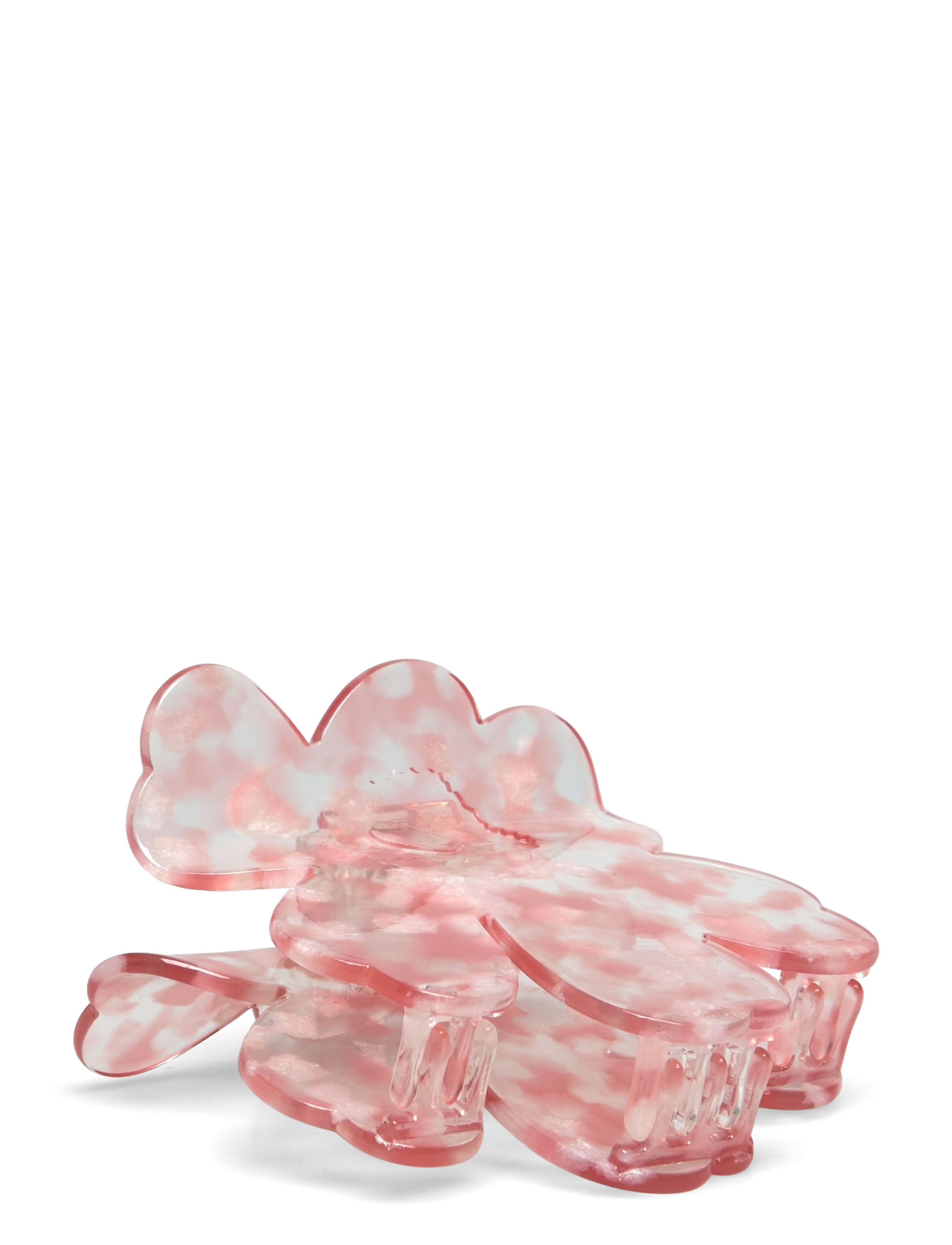 Marimekko - UNIKKO HAIR CLIP LARGE - juukselõksud - pink white - 1