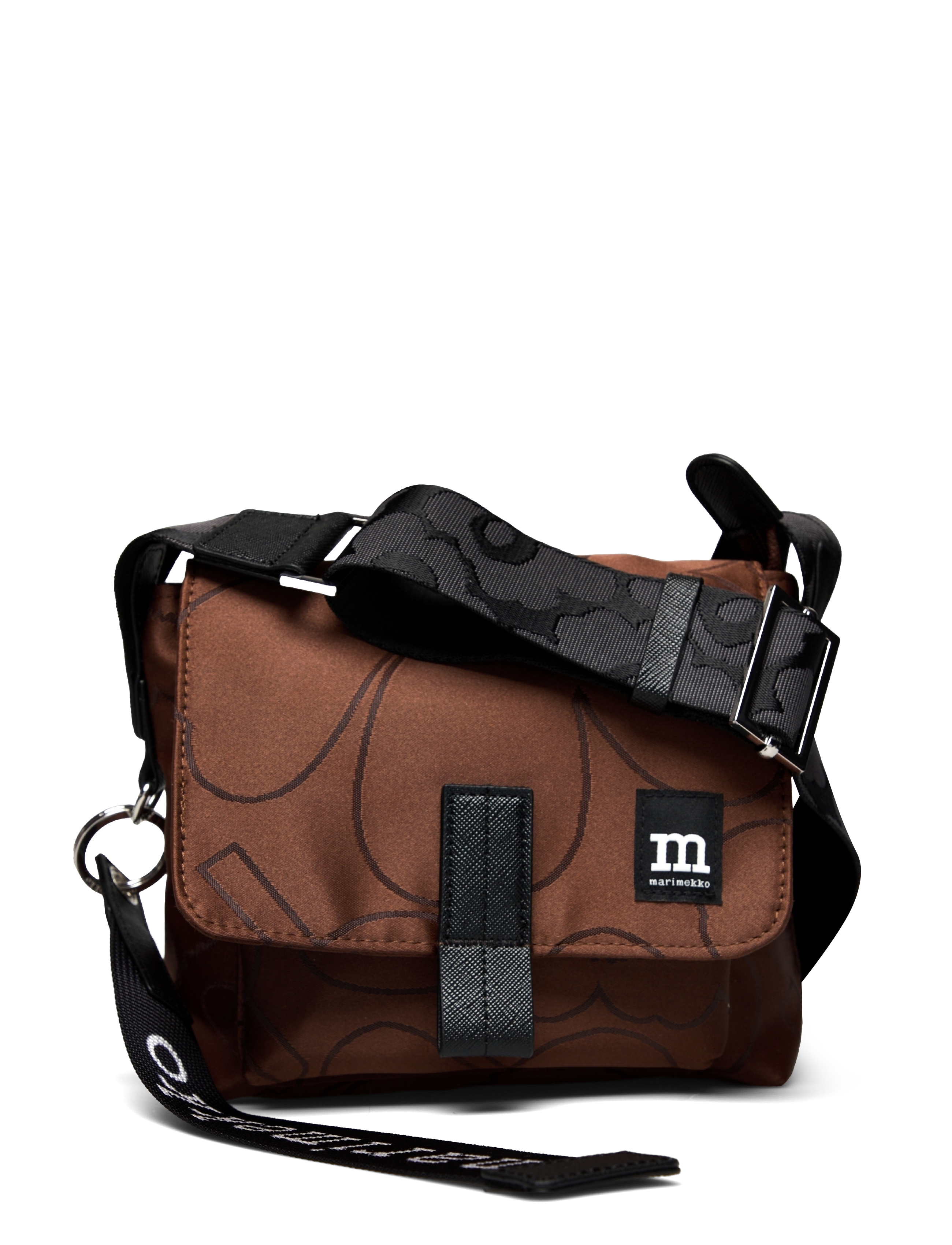 Marimekko MINI MESSENGER PIIRTO UNIKKO - Tasker - BROWN, BLACK / brown