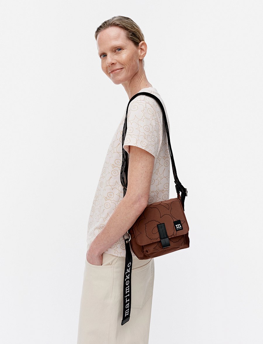 Marimekko - MINI MESSENGER PIIRTO UNIKKO - modetrends - brown, black - 0