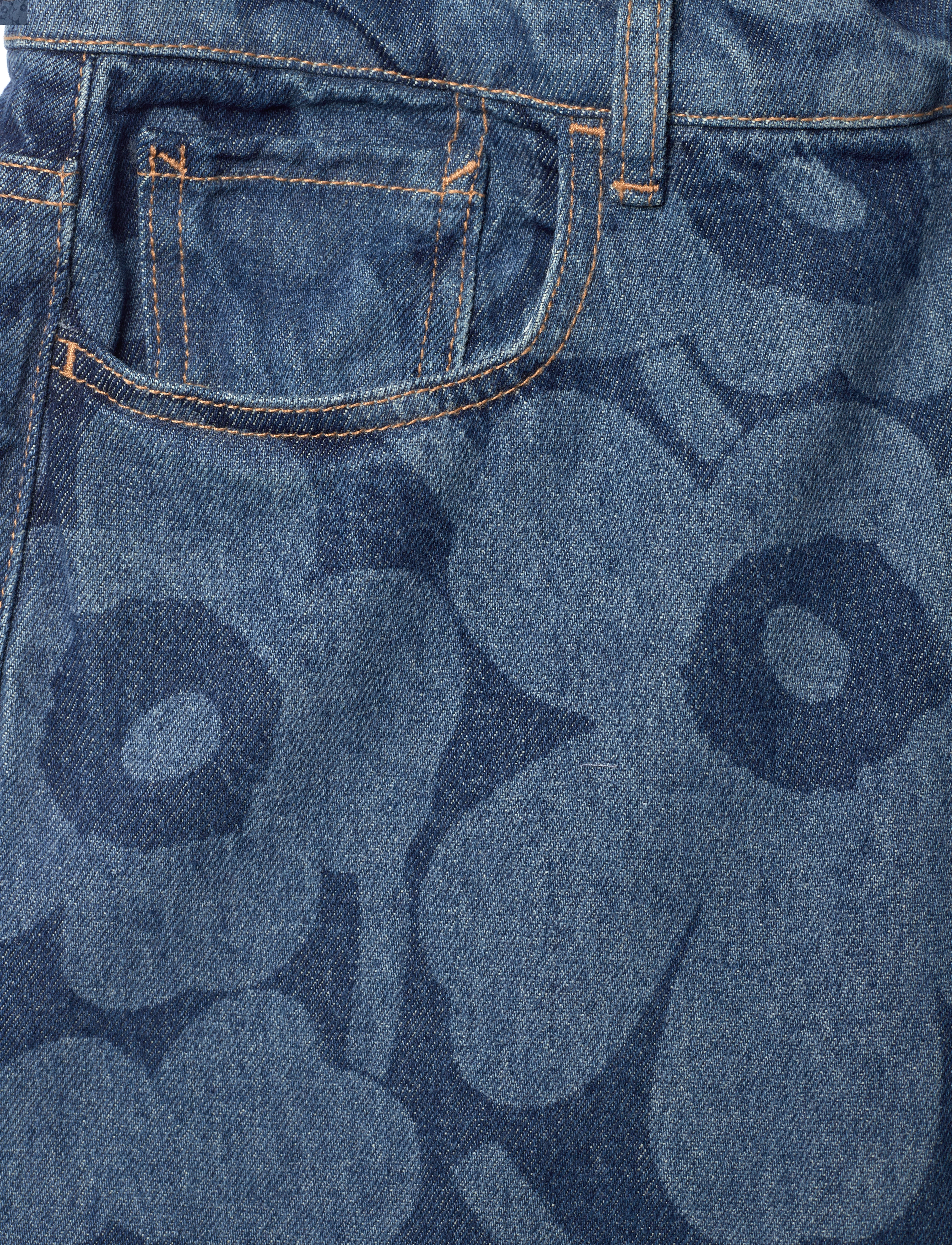 Marimekko - MARIDENIM LOOSE UNIKKO - hosen mit weitem bein - mid indigo - 4