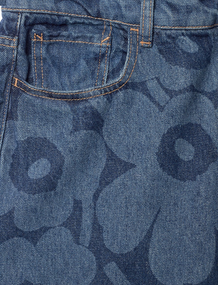 Marimekko - MARIDENIM LOOSE UNIKKO - hosen mit weitem bein - mid indigo - 4