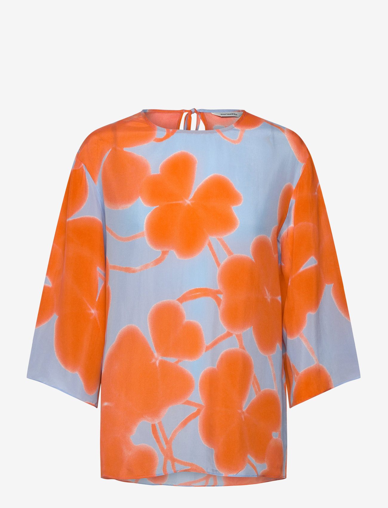 Marimekko - OAJA KETUNLEIPÄ - kortærmede bluser - light blue, orange, light pink - 0