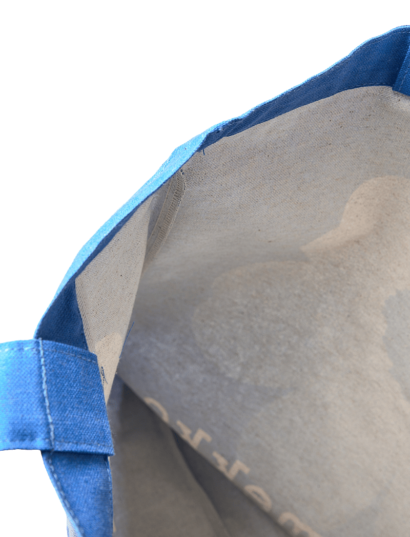 Marimekko - VANKKA UNIKKO PLACEMENT - tote-stiilis kotid - blue, off white - 5