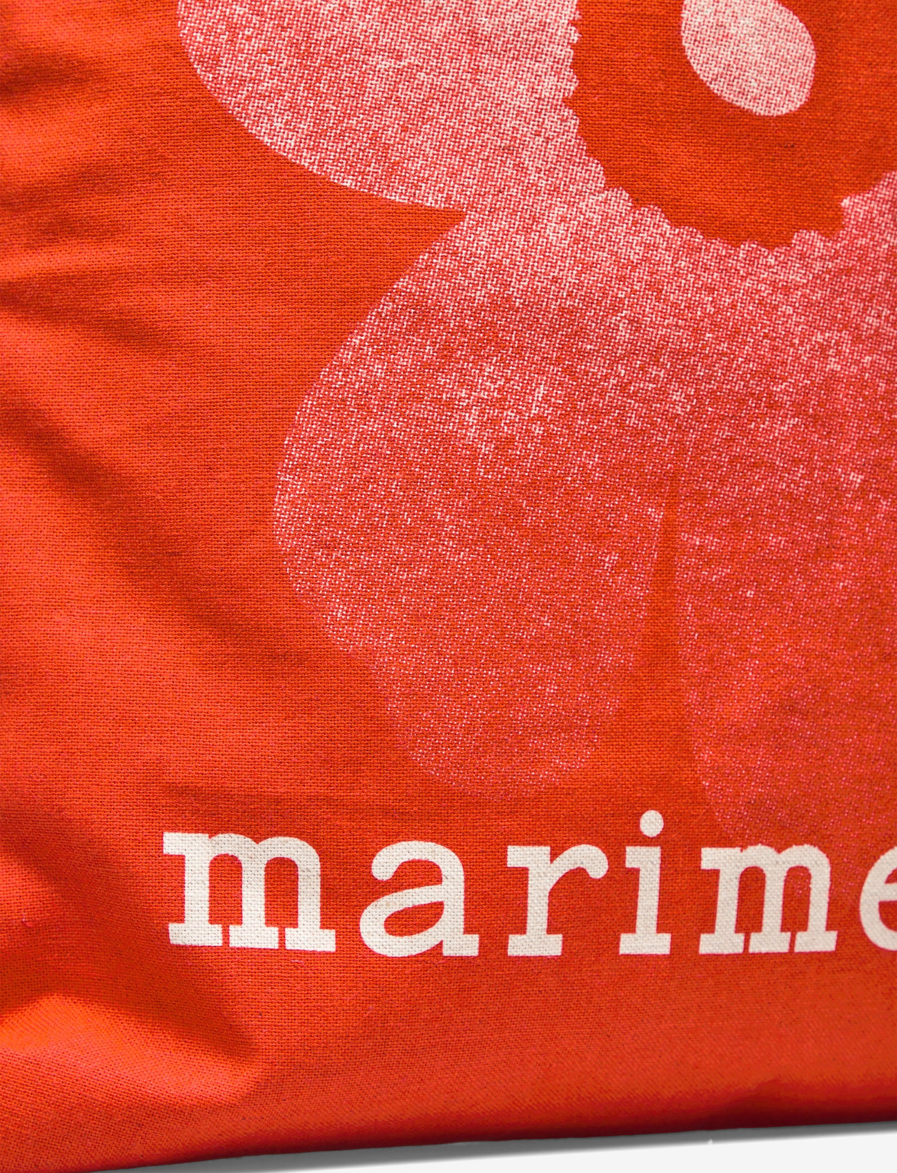 Marimekko - VANKKA UNIKKO PLACEMENT - torby tote - red, off white - 3